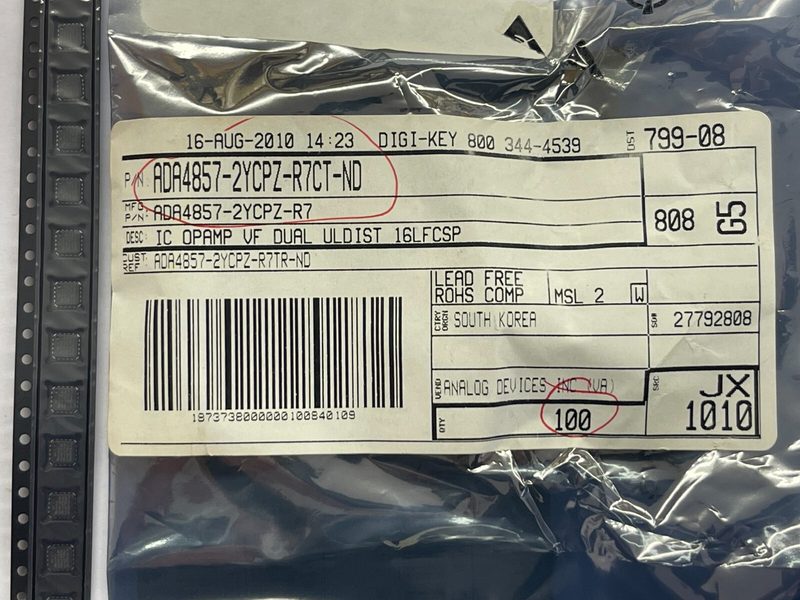 Микросхема ADA4857-2YCP