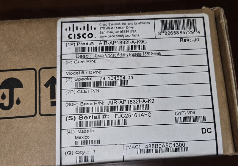 Точка доступа Cisco AIR-AP1832I-A-K9C