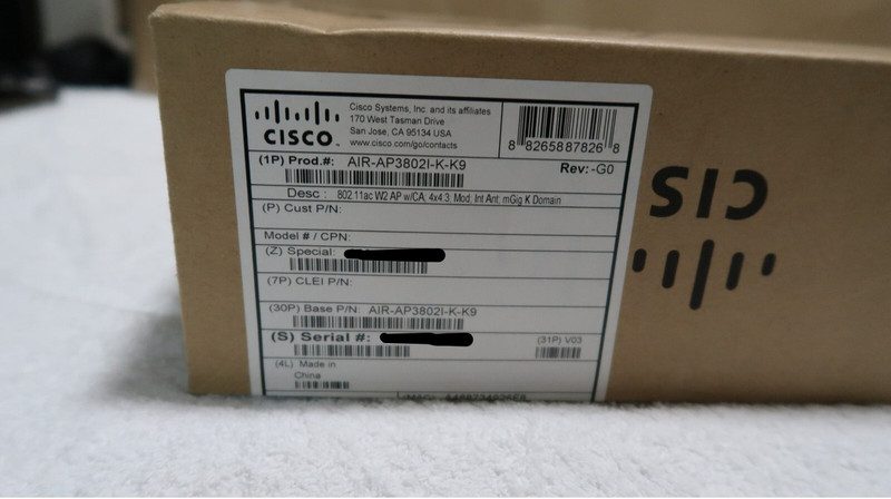 Точка доступа Cisco AIR-AP3802I-K-K9