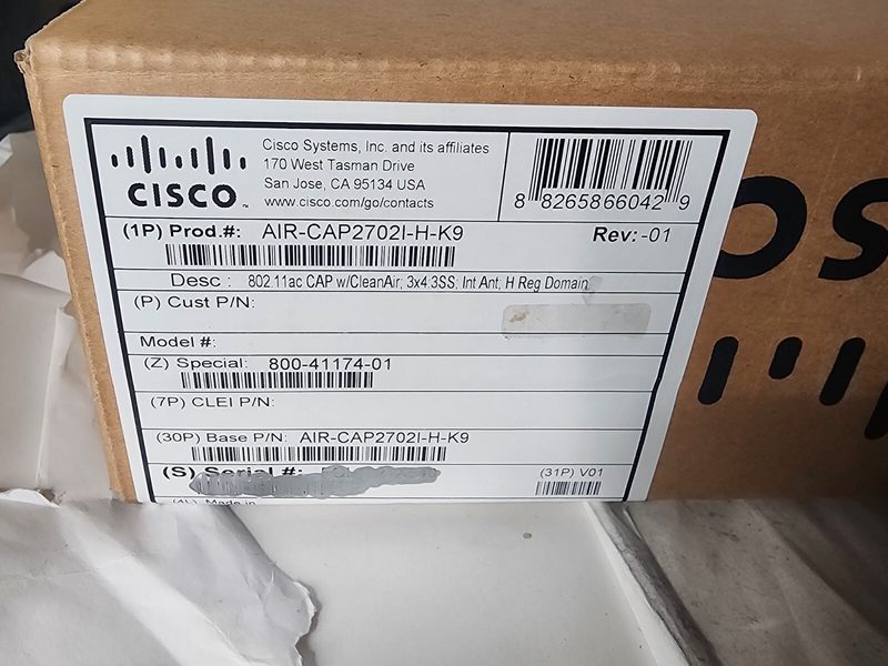 Точка доступа Cisco AIR-CAP2702I-H-K9