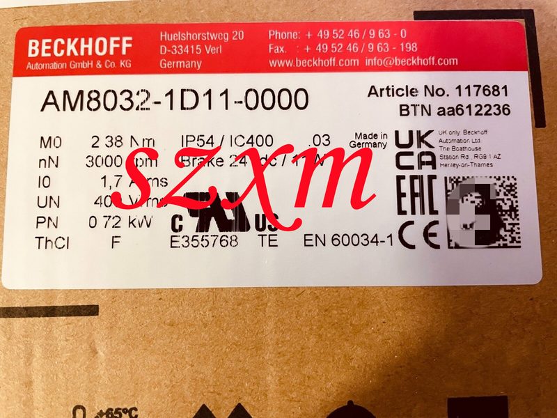 Серводвигатель Beckhoff AM8032-1D11-0000