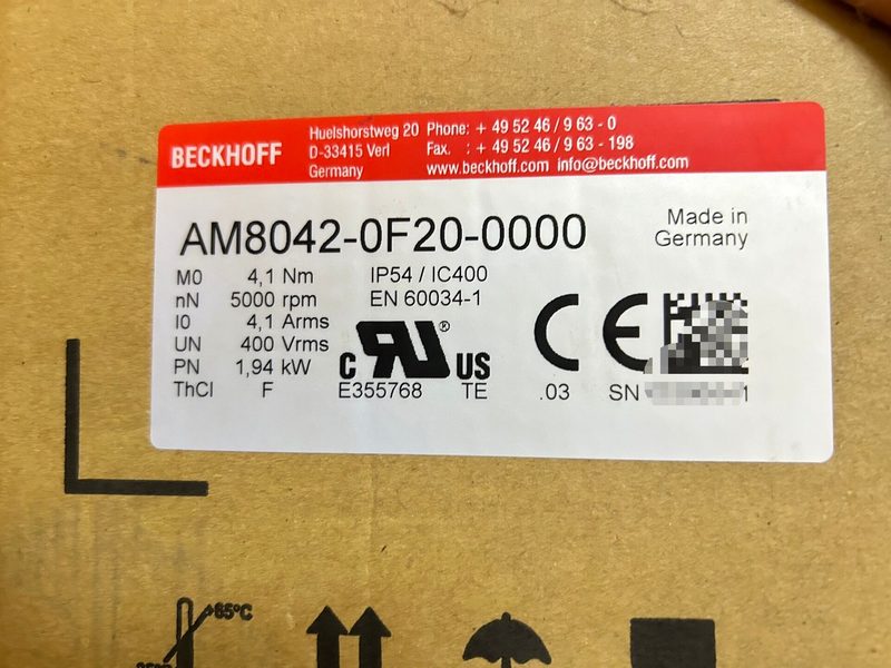 Серводвигатель Beckhoff AM8042-0F20-0000