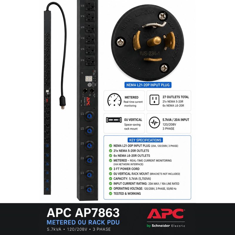 Блок розеток APC AP7863