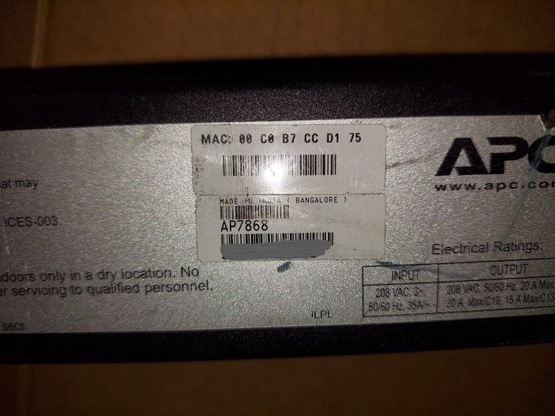 Блок розеток APC AP7868