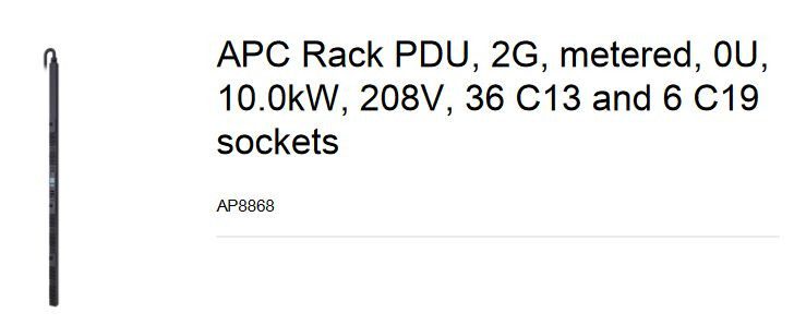 Блок розеток APC AP8868