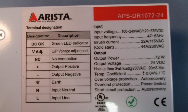 Блок питания Arista APS-DR1072-24