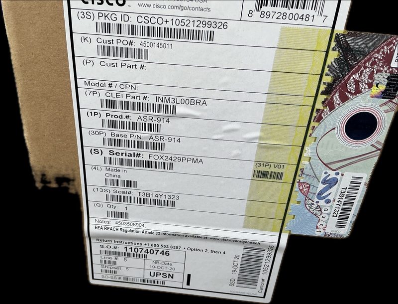 Маршрутизатор Cisco ASR-914