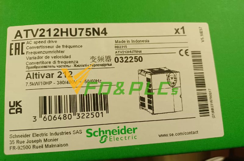 Частотный преобразователь Schneider ATV212HU75N4