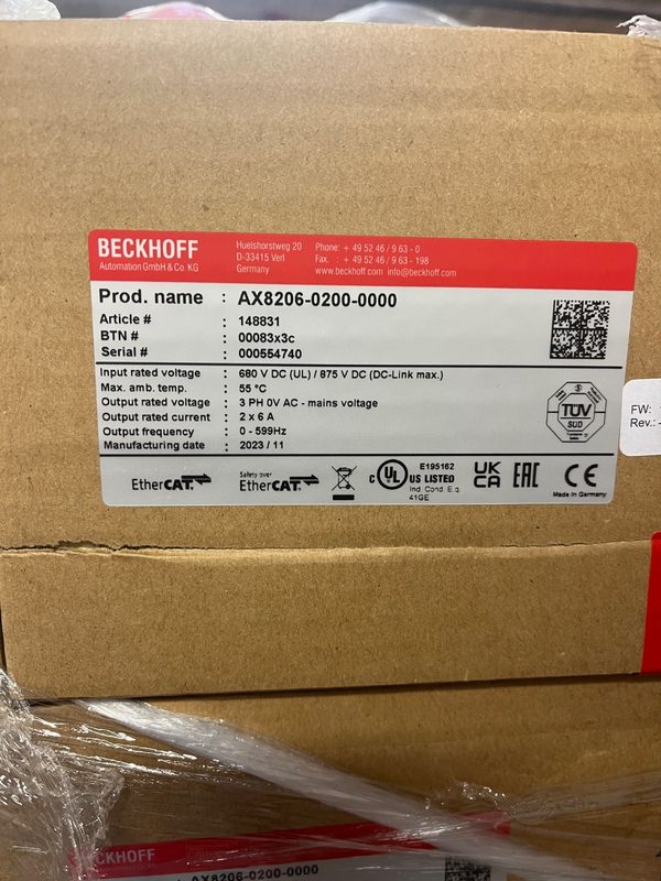 IIoT-устройство Beckhoff AX8206-0200-0000