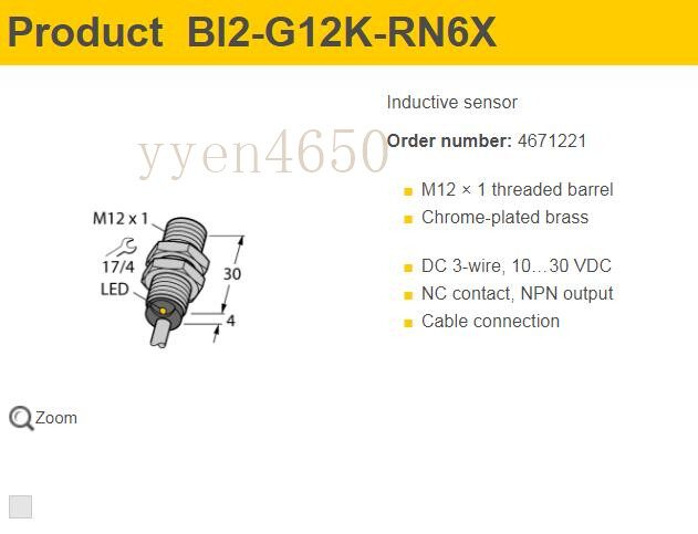 Датчик приближения Turck BI2-G12K-RN6X