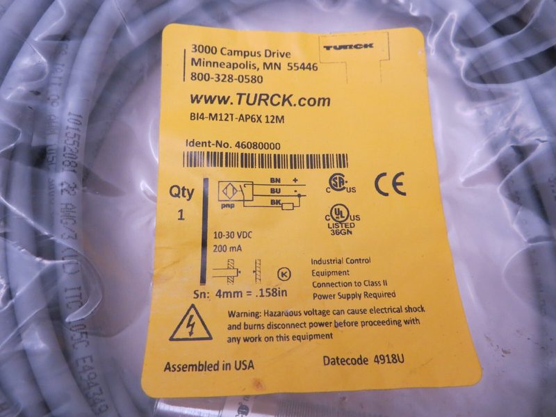 Датчик приближения Turck BI4-M12T-AP6X
