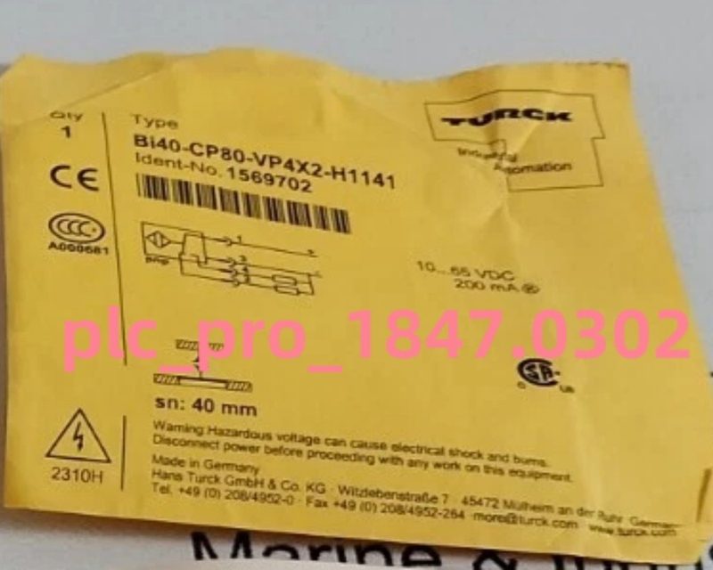 Датчик приближения Turck BI40-CP80-VP4X2-H1141