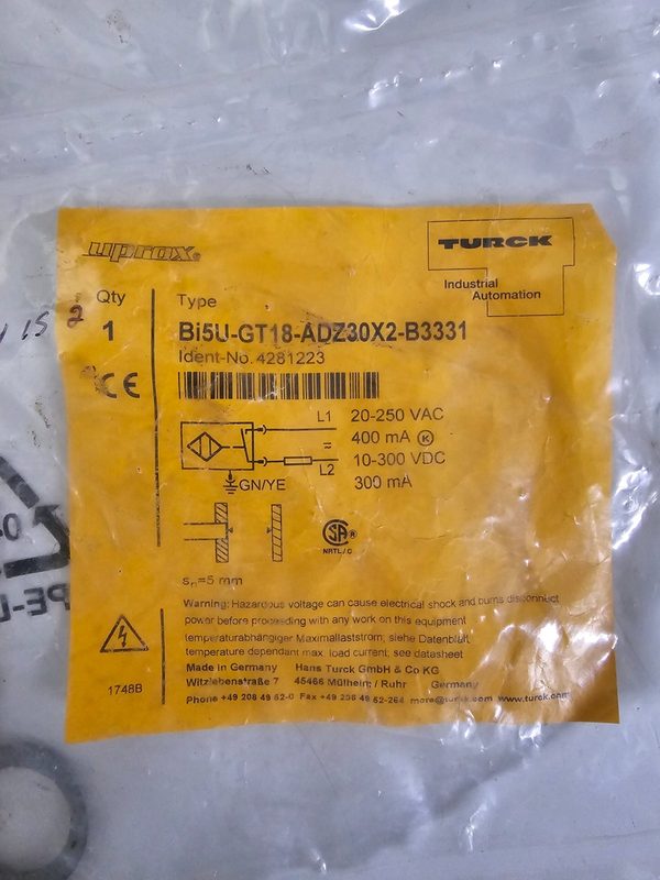 Датчик приближения Turck BI5U-G18-ADZ30X2-B3331