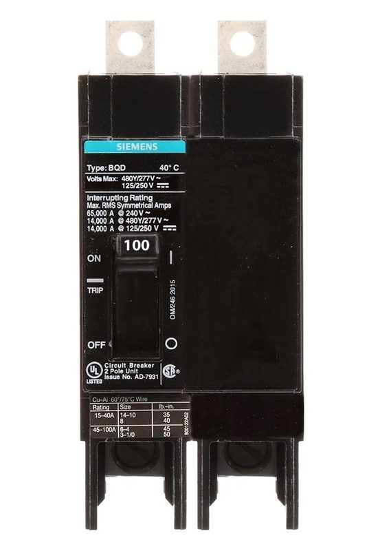 Автоматический выключатель Siemens BQD2100