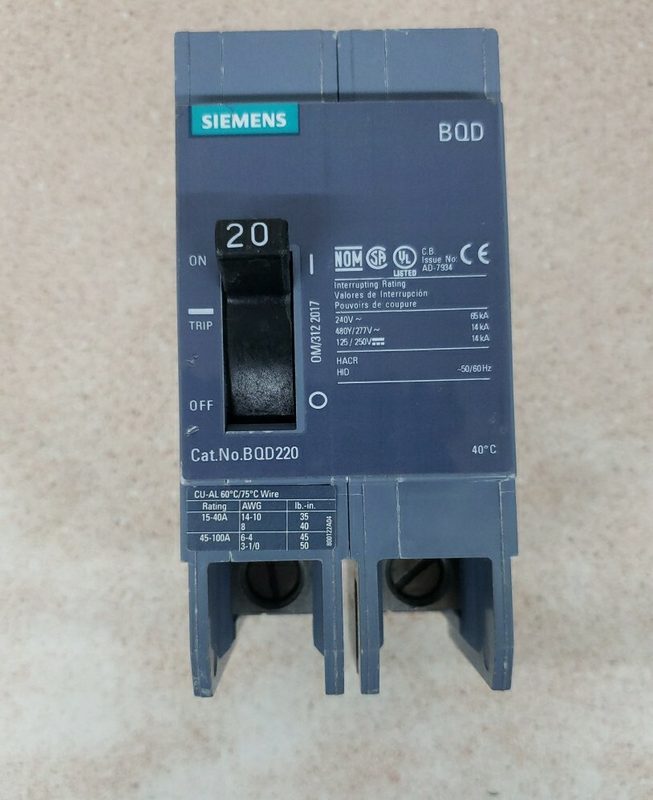 Автоматический выключатель Siemens BQD220