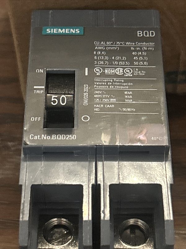 Автоматический выключатель Siemens BQD250