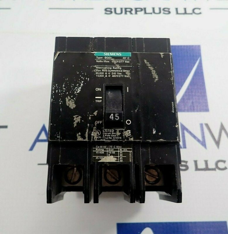 Автоматический выключатель Siemens BQD345