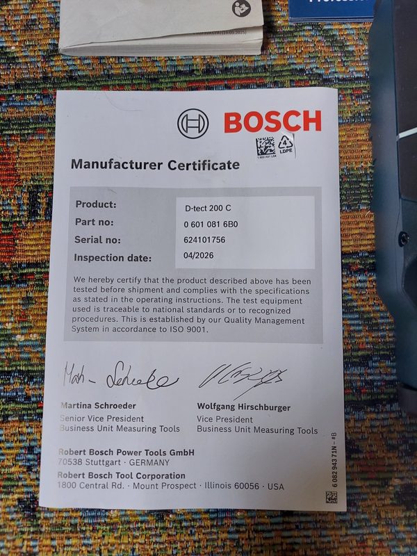 Сканер стен Bosch BSH6010816B0