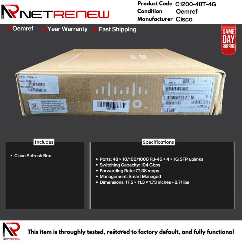 Коммутатор Cisco C1200-48T-4G