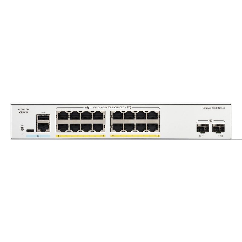 Коммутатор Cisco C1300-16FP-2G