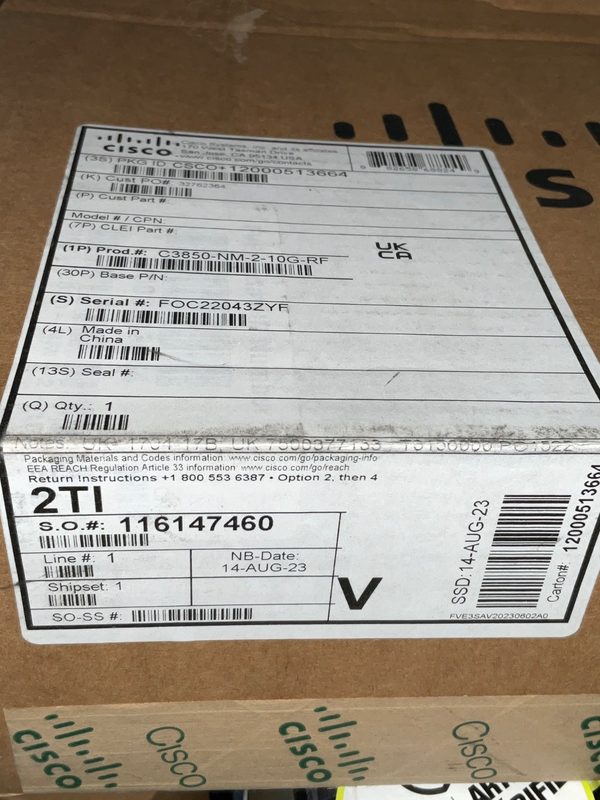 Коммутатор Cisco C3850-NM-2-10G-RF