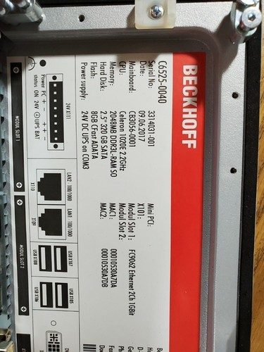 Промышленный компьютер Beckhoff C6525-0040