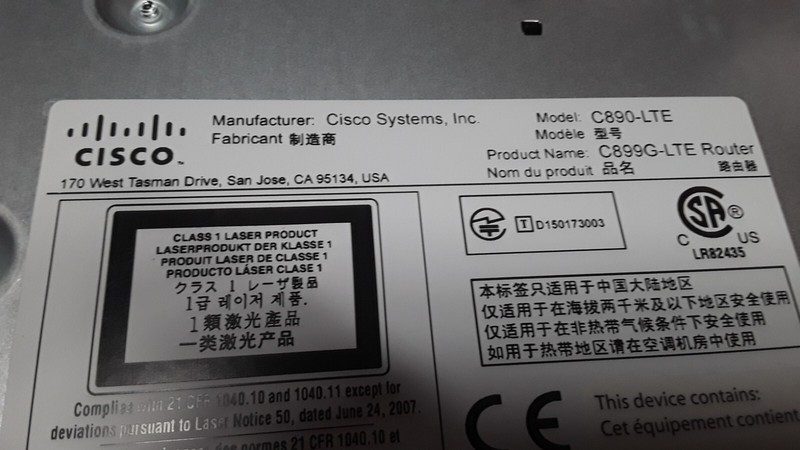Маршрутизатор Cisco C890-LTE