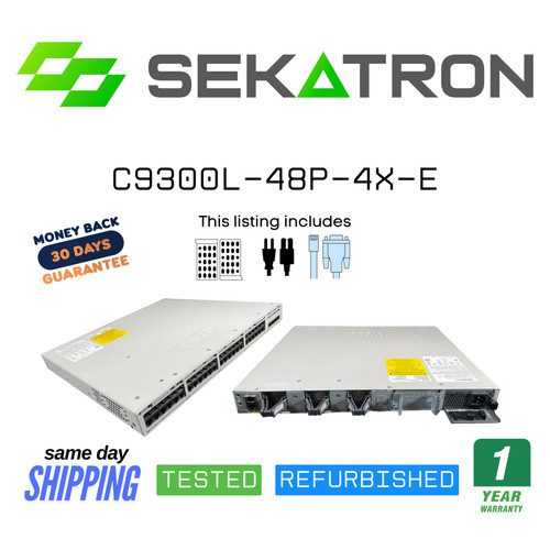 Коммутатор Cisco C9300L-48P-4X-E