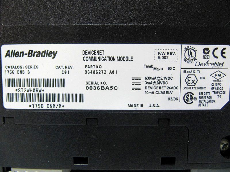 Коммуникационный модуль Allen-Bradley CAT.1756-DNB/B