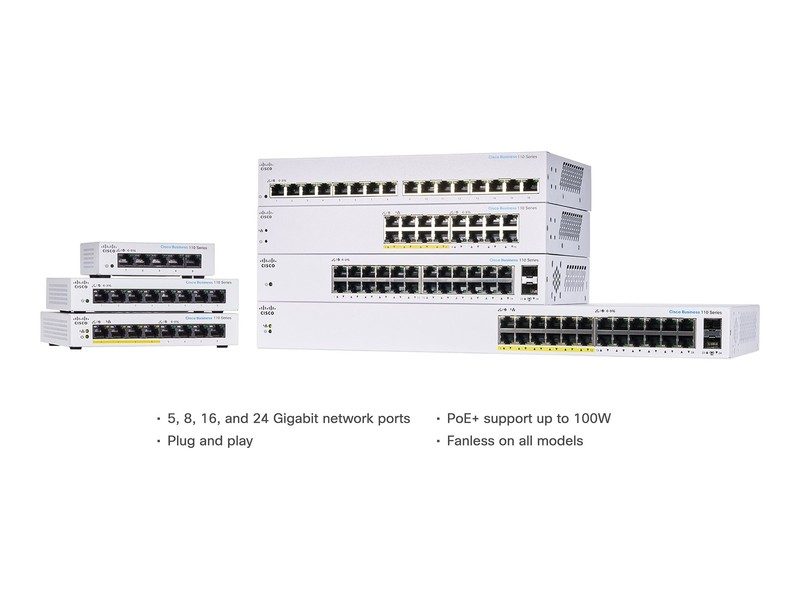 Коммутатор Cisco CBS110-24T-UK