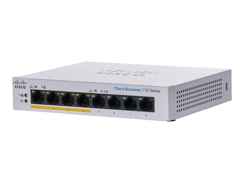 Коммутатор Cisco CBS110-8PP-D-EU