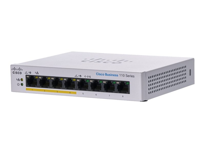 Коммутатор Cisco CBS110-8PP-D-UK