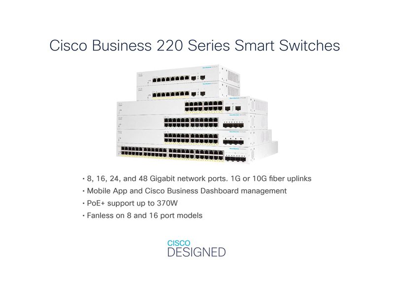 Коммутатор Cisco CBS220-24FP-4G-EU