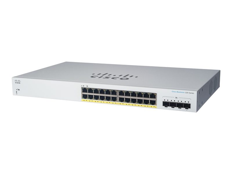 Коммутатор Cisco CBS220-24FP-4G-UK