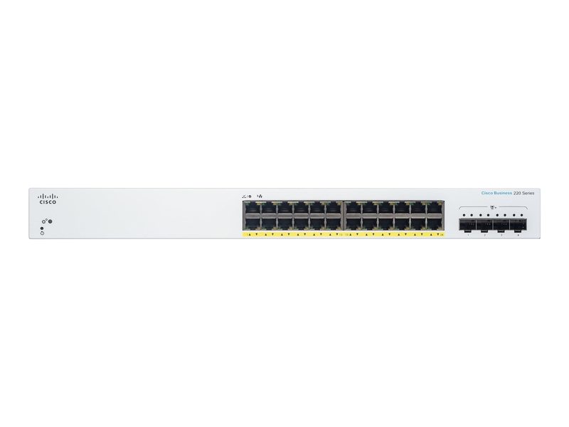 Коммутатор Cisco CBS220-24P-4X-EU