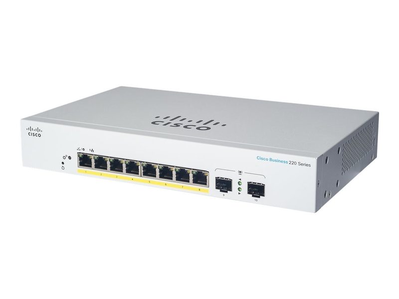Коммутатор Cisco CBS220-8P-E-2G-EU
