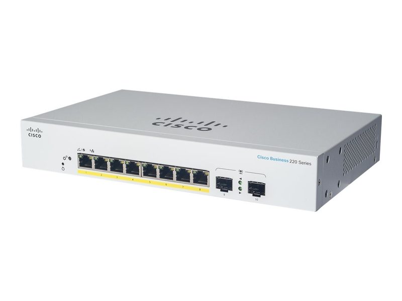 Коммутатор Cisco CBS220-8T-E-2G-EU