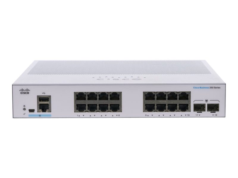 Коммутатор Cisco CBS250-16T-2G-UK