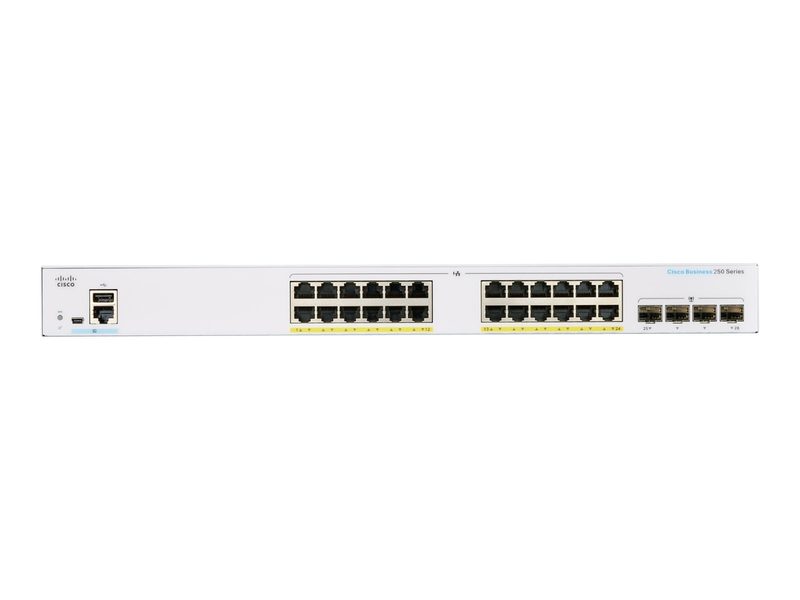 Коммутатор Cisco CBS250-24FP-4G-UK