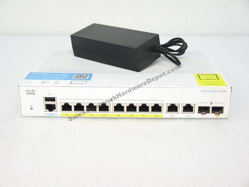 Коммутатор Cisco CBS250-8FP-E-2G-NA
