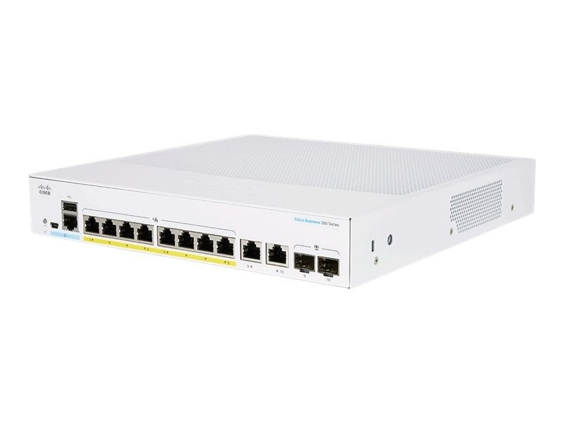 Коммутатор Cisco CBS250-8P-E-2G-JP