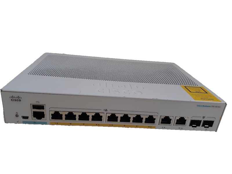 Коммутатор Cisco CBS250-8P-E-2G