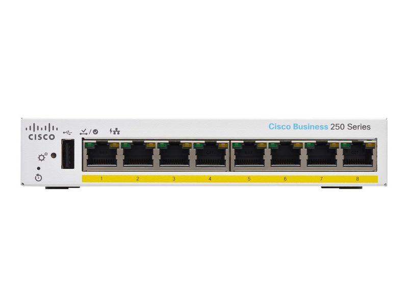 Коммутатор Cisco CBS250-8PP-D-UK