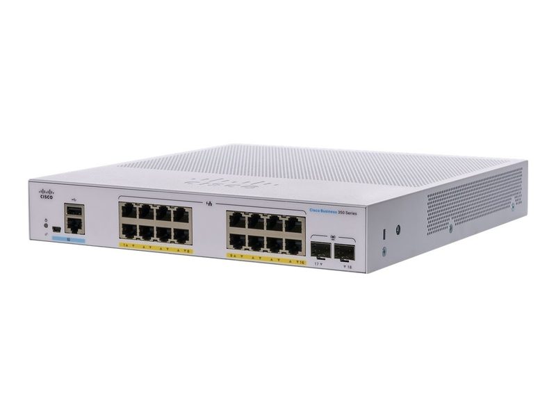 Коммутатор Cisco CBS350-16FP-2G-EU