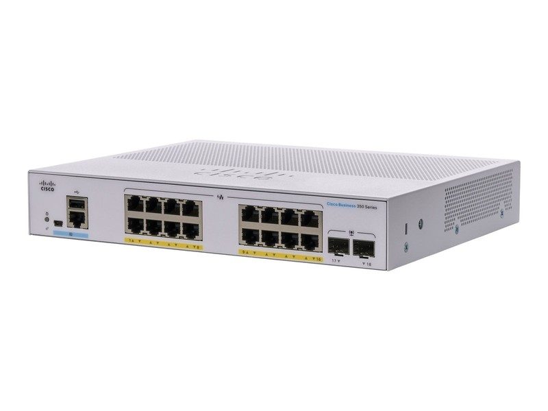 Коммутатор Cisco CBS350-16P-E-2G-EU