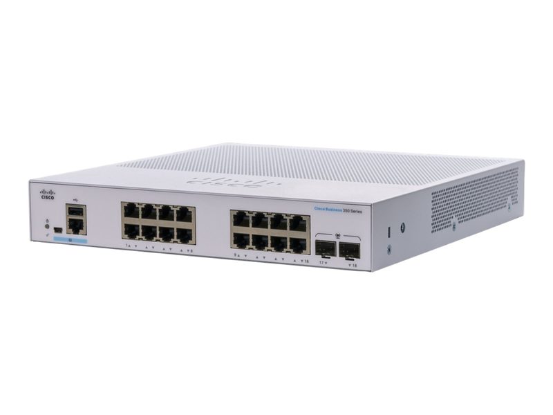 Коммутатор Cisco CBS350-16T-E-2G-EU