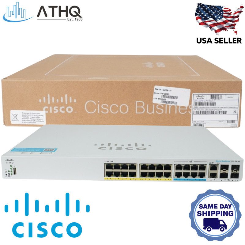 Коммутатор Cisco CBS350-24NGP-4X