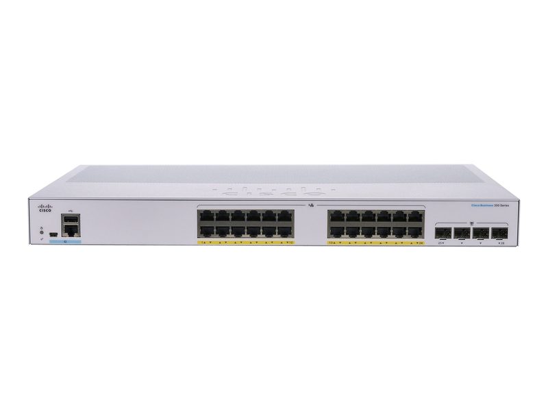 Коммутатор Cisco CBS350-24P-4X-BR