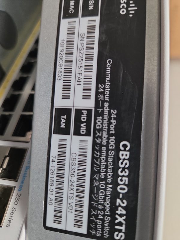 Коммутатор Cisco CBS350-24XTS