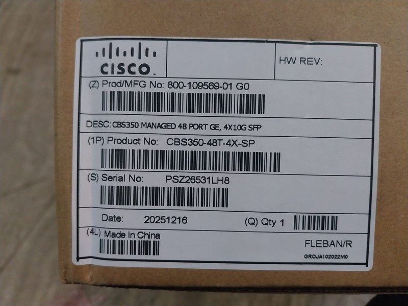 Коммутатор Cisco CBS350-48T-4X